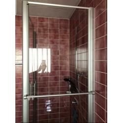 Kermi Rialto wand inloop douche zilver hoogglans 80x185