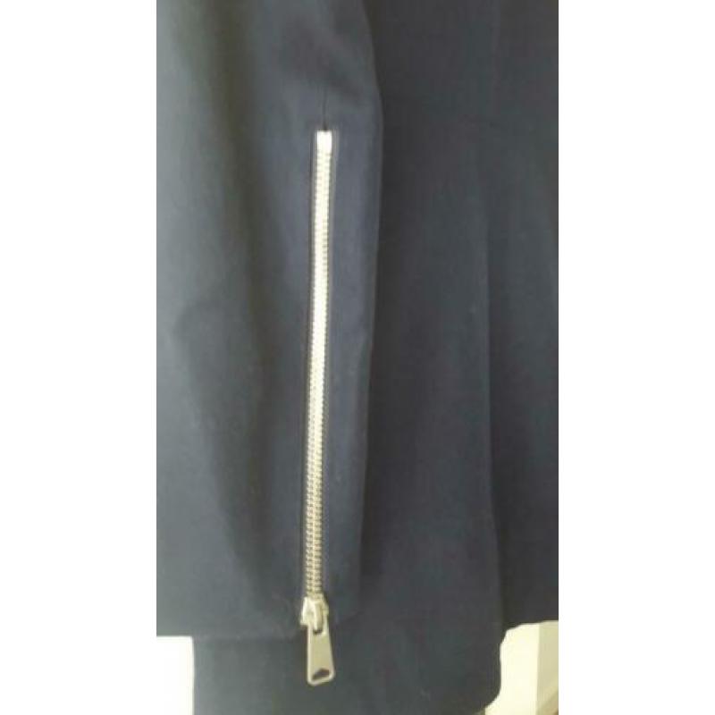 Nikkie wollen dames jas in donkerblauw maat 40
