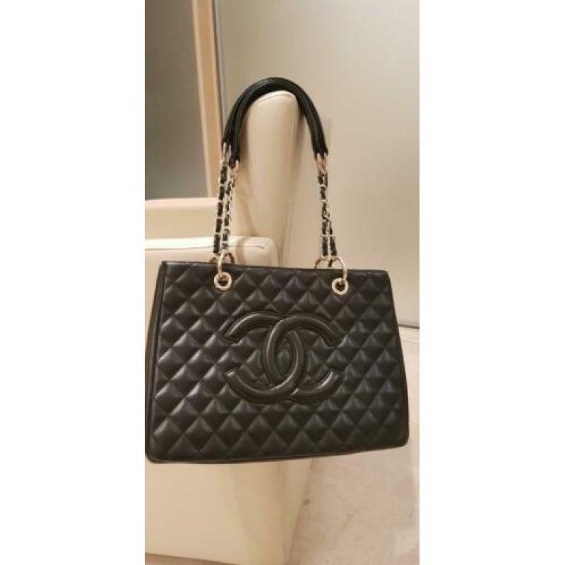 CHANEL style tas, leer nooit gebruikt