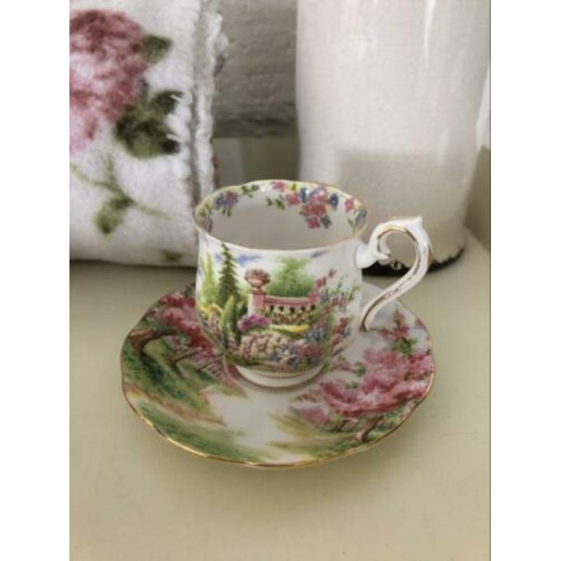 Prachtige kop en schotel Blossom Time Royal Albert