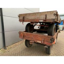 2x Miedema B030 landbouw wagen