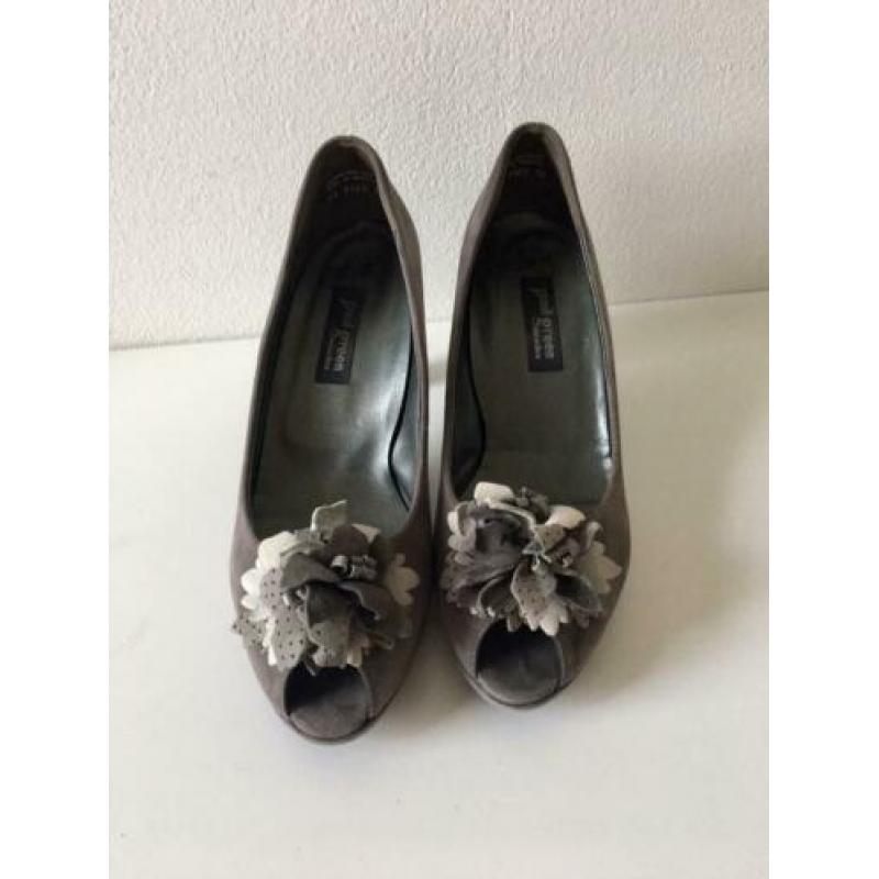Paul green peeptoe pumps mt:6/39 in nieuw staat.