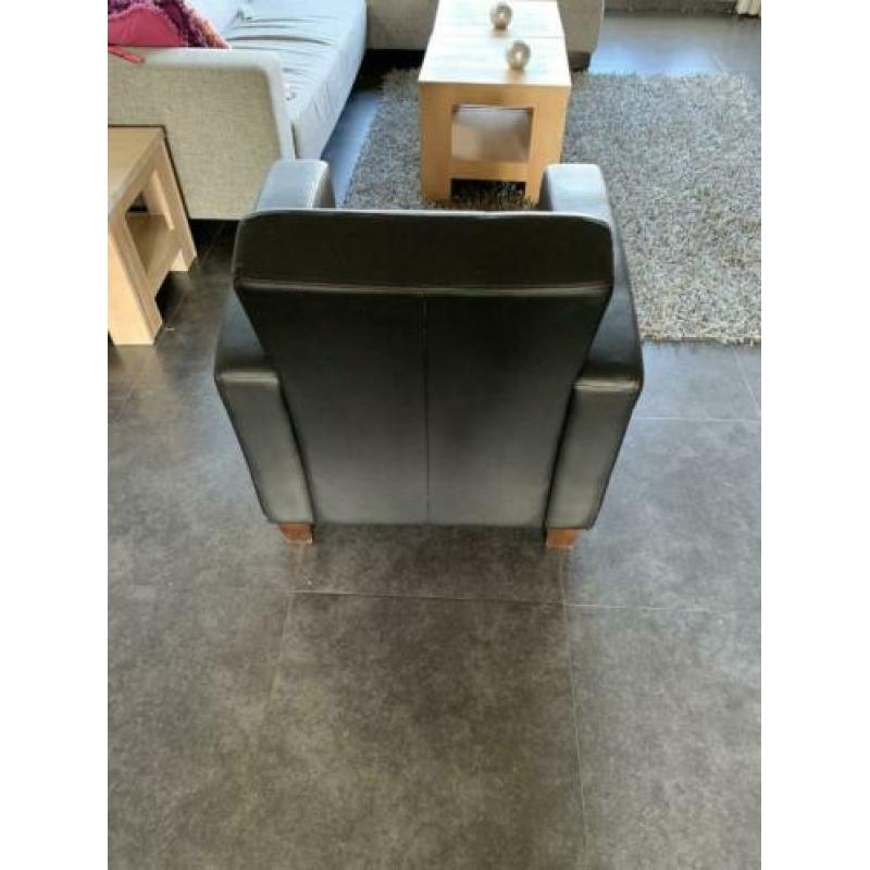 Zwarte stoel/ fauteuil