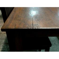 AANBIEDING: EET TAFELS nu 50% KORTING antiek oud teak tafel