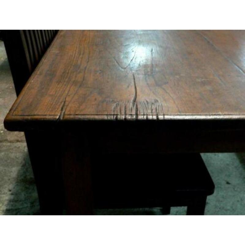 AANBIEDING: EET TAFELS nu 50% KORTING antiek oud teak tafel