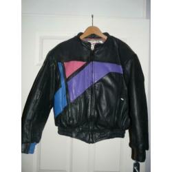Leren dames motorjas M (merk Damen)
