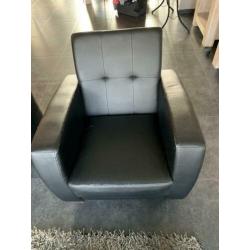 Zwarte stoel/ fauteuil