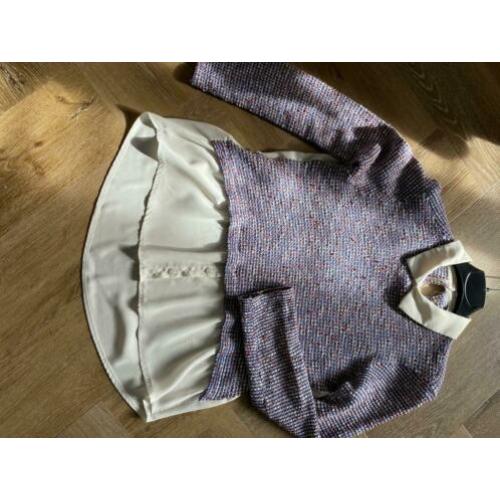 Dames blouse met truitje vast s