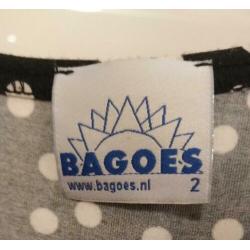 Zwart - wit polkadot jurkje Bagoes maat 2 KASTOPRUIMING