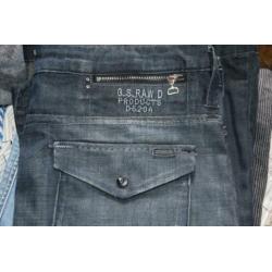 Mooie donkerblauwe denim rok G STAR, maat 29.