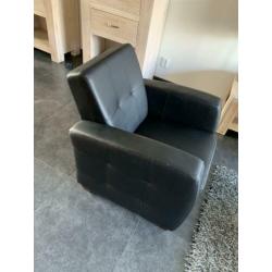 Zwarte stoel/ fauteuil