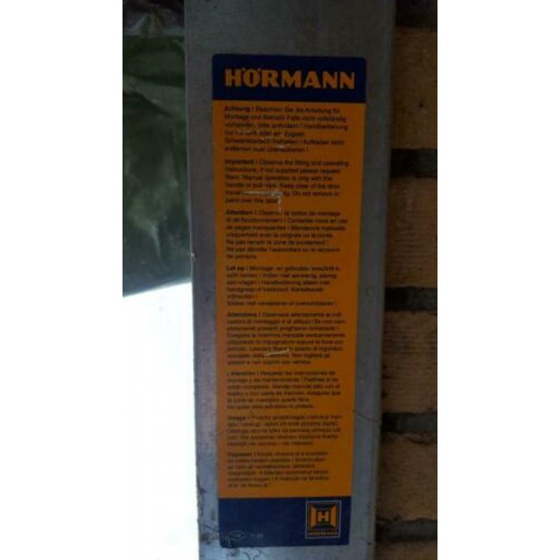 Hormann complete garagedeur creme wit