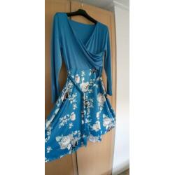 Blauwe tuniek maat 50