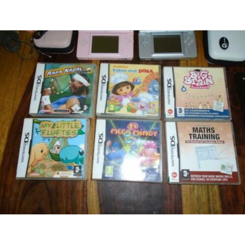 Nintendo ds lite + spellen