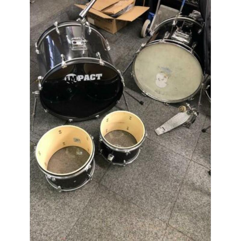 Drumstel, op knap trommels