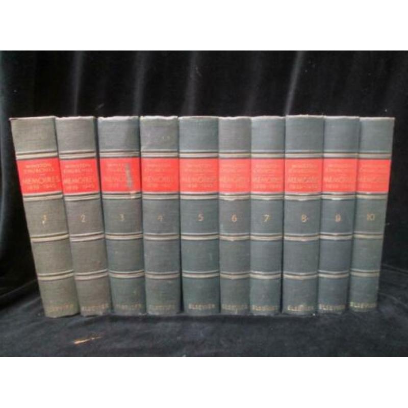 Memoires Winston Churchill WO II Elsevier 10 Delen Compleet