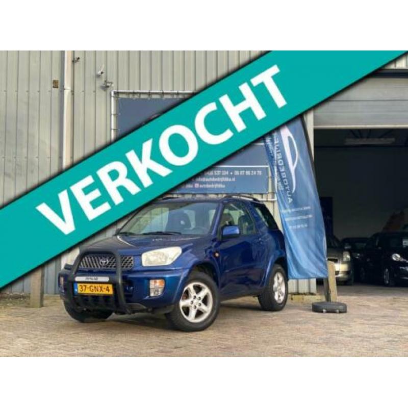 Toyota RAV4 2.0-16V VVT-i Luna 2002 Blauw Airco Leder NAP!