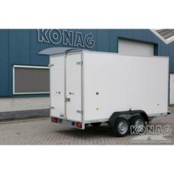 Konag Proline Poly + gesloten aanhangwagen met deuren