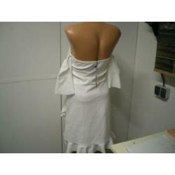 Nieuw Boohoo witte jurk maat M nr 118