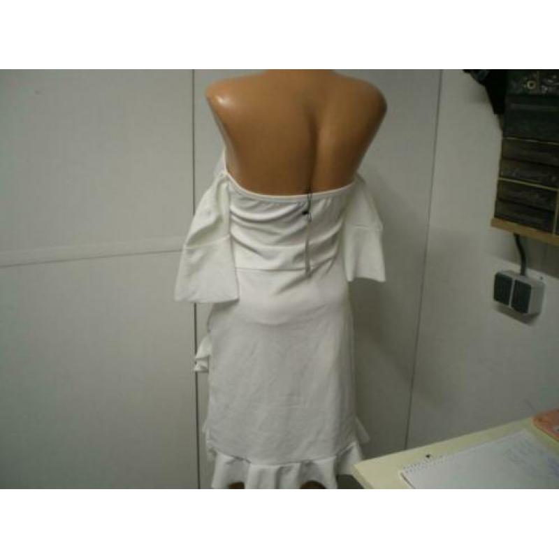 Nieuw Boohoo witte jurk maat M nr 118