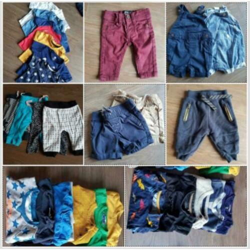 Maat 62 babykleding set broekje shirt trui tuinbroek
