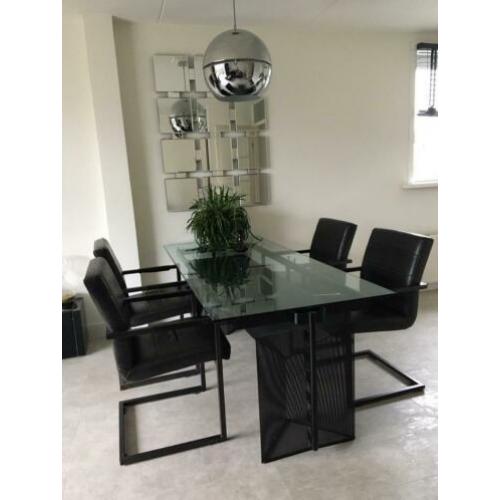 4 eetkamer stoelen industrieel