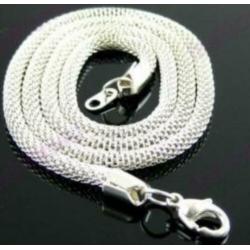 Slangencollier echt zilver 3,2 mm - 43 cm NIEUW ketting