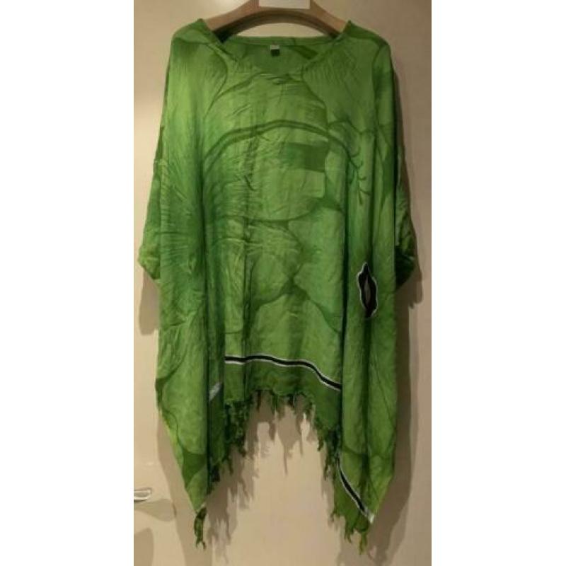 groen super wijde tuniek one size fits most