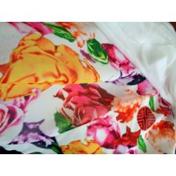 Monique Collignon Designer rok chiffon bloemen, mt. 36, New