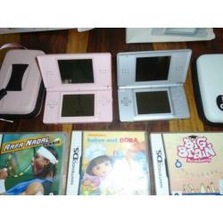 Nintendo ds lite + spellen