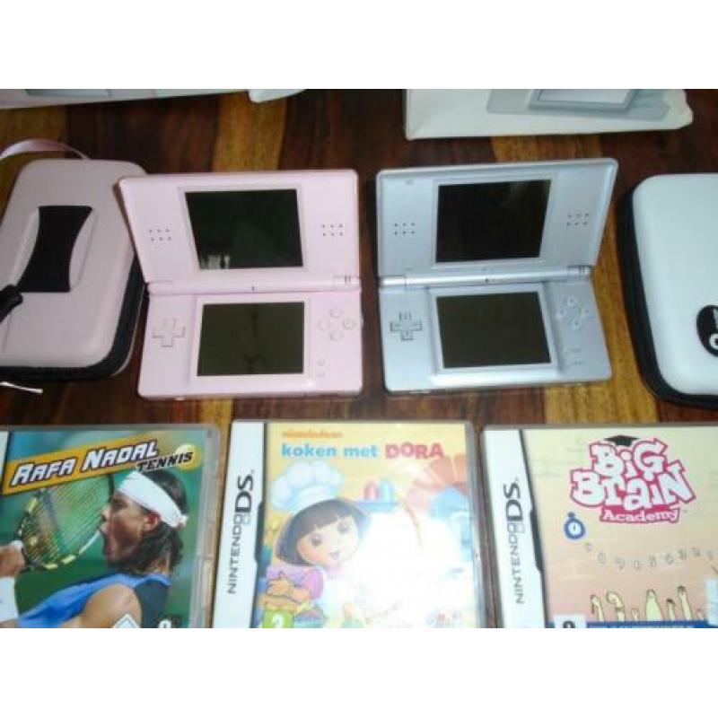 Nintendo ds lite + spellen
