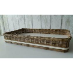 Dienblad Bonn Appetit rotan riet met houten bodem 2 maten