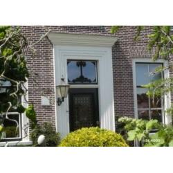 Koperen buitenlamp DE NOOD Model Dishoek met bronzen muurarm