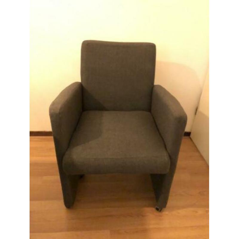 4 eetkamer stoelen antraciet