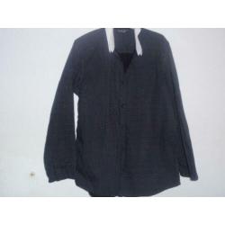 Maat l - solid jeans - zwart katoenen blouse / shirt