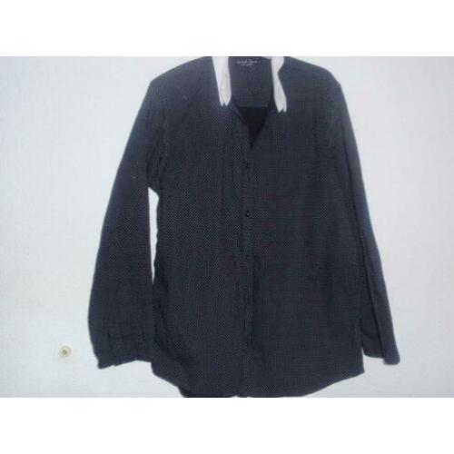 Maat l - solid jeans - zwart katoenen blouse / shirt