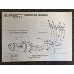 Akrapovic Evolution uitlaatsysteem BMW K1200 R S K1300 R S