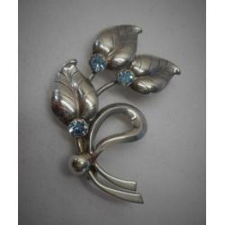 Zilveren vintage broche Denemarken Hermann Siersbol nr.2505