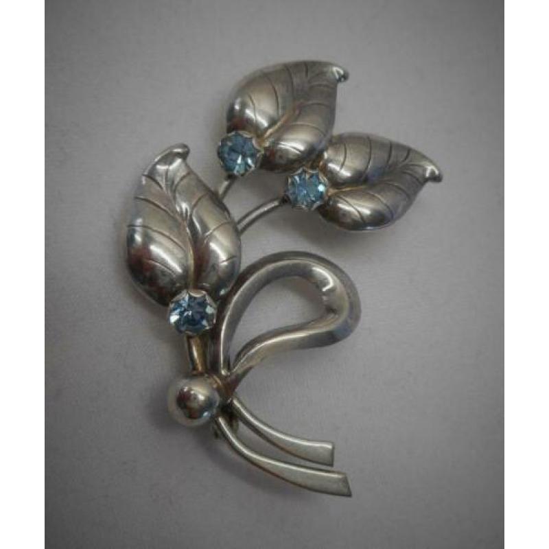 Zilveren vintage broche Denemarken Hermann Siersbol nr.2505