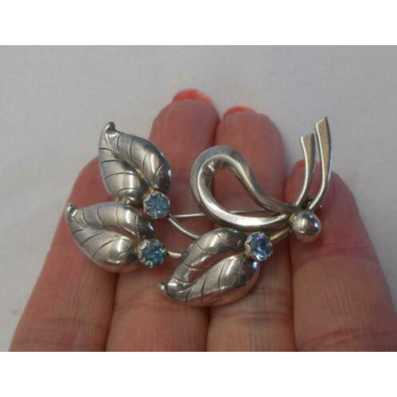Zilveren vintage broche Denemarken Hermann Siersbol nr.2505