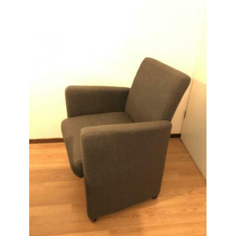 4 eetkamer stoelen antraciet