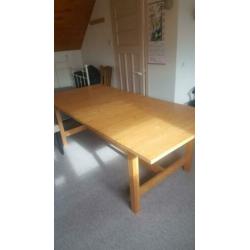 Massief houten eettafel - Uitschuifbaar