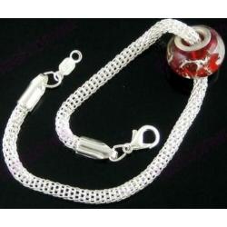 Slangencollier echt zilver 3,2 mm - 43 cm NIEUW ketting