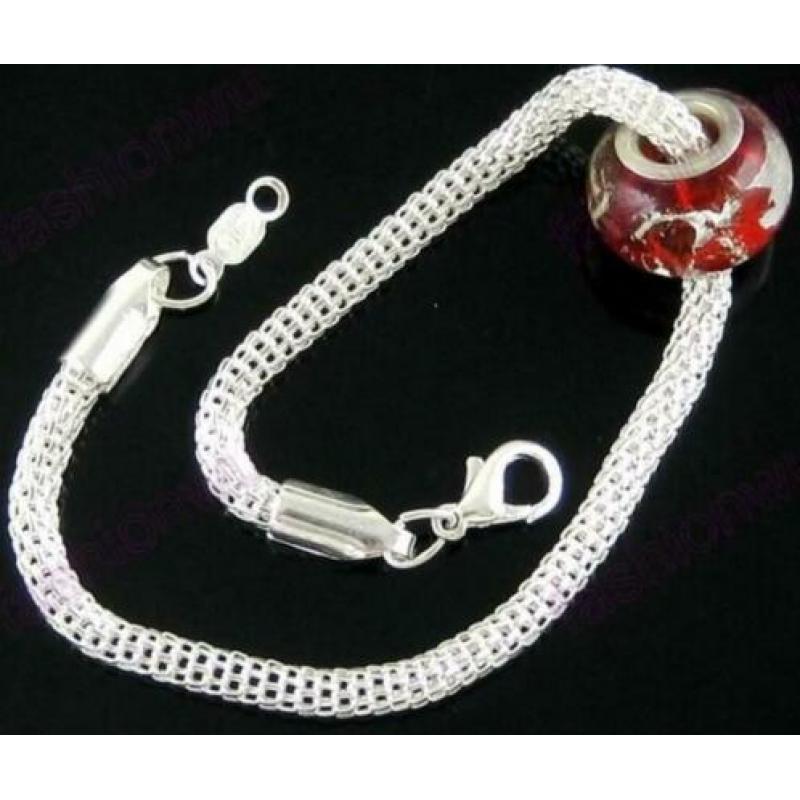 Slangencollier echt zilver 3,2 mm - 43 cm NIEUW ketting