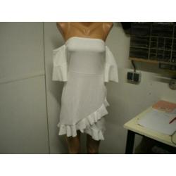 Nieuw Boohoo witte jurk maat M nr 118