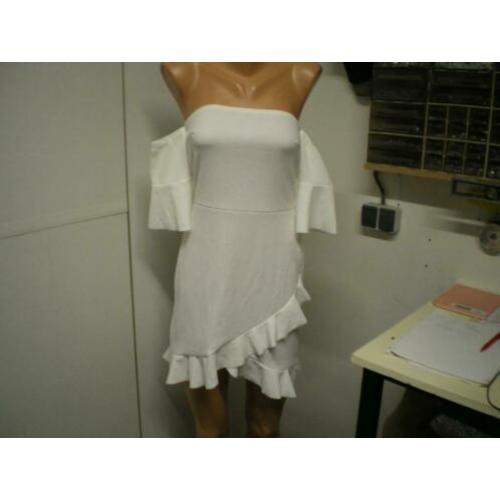 Nieuw Boohoo witte jurk maat M nr 118
