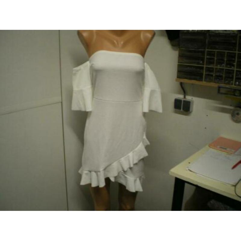 Nieuw Boohoo witte jurk maat M nr 118