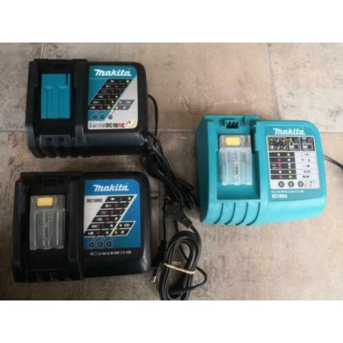 Makita DC18RA / DC18RC oplader / snellader voor 14.4v / 18v