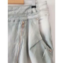 Baggy jeans licht grijs Maat 48