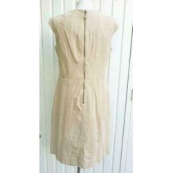 Steps suede jurk XL= 40 beige leren jurk als nieuw